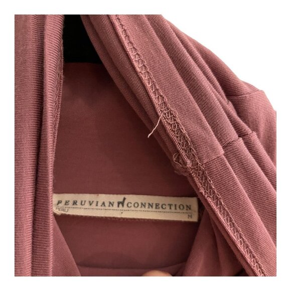 Peruvian Connection Size M Extreme T-Neck Turtleneck Pima Cotton Stretch Fitted - Picture 4 of 8